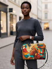 Sunwoven Leather Boston Bag QR0TV044