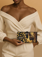 Leaves Woman Tab Closure Wallet