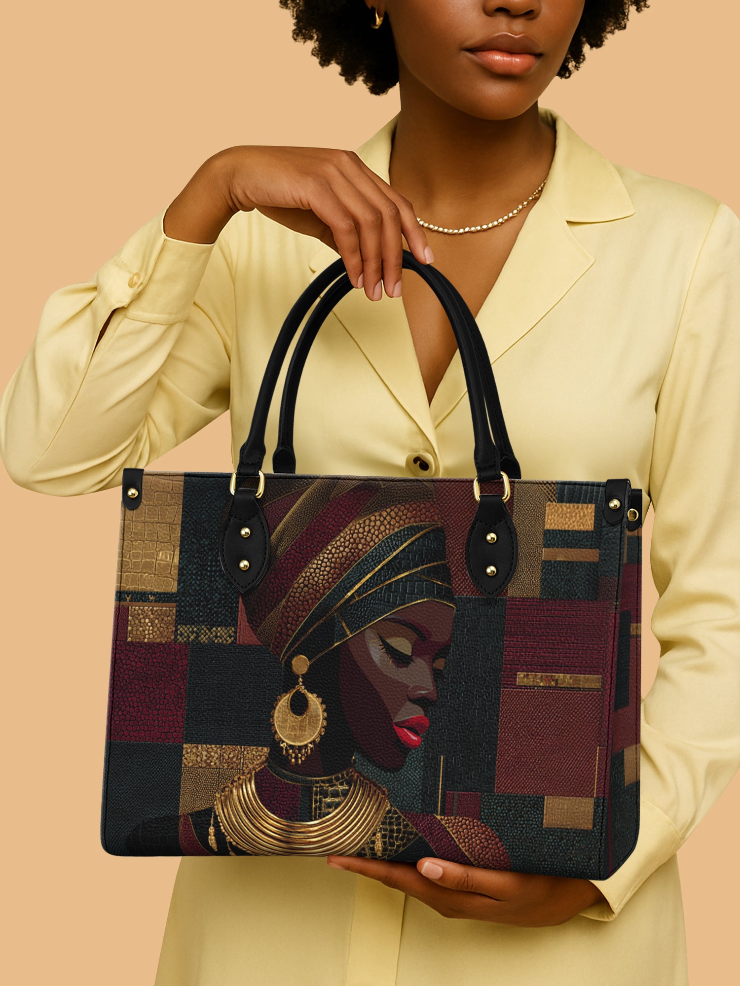 Crimson Majesty Premium Leather Handbag QR0XD759