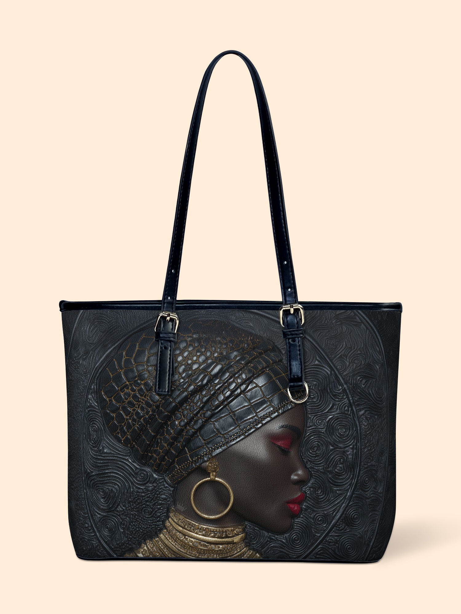 Artistry of Africa Leather Bucket Bag QR0XD777