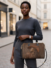 Cowgirl Vibes Leather Boston Bag QR0TD301