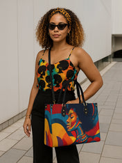 Rhythm & Soul Premium Leather Handbag QR0TV149