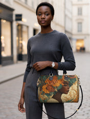 Blossom Divinity Leather Boston Bag QR0HH070