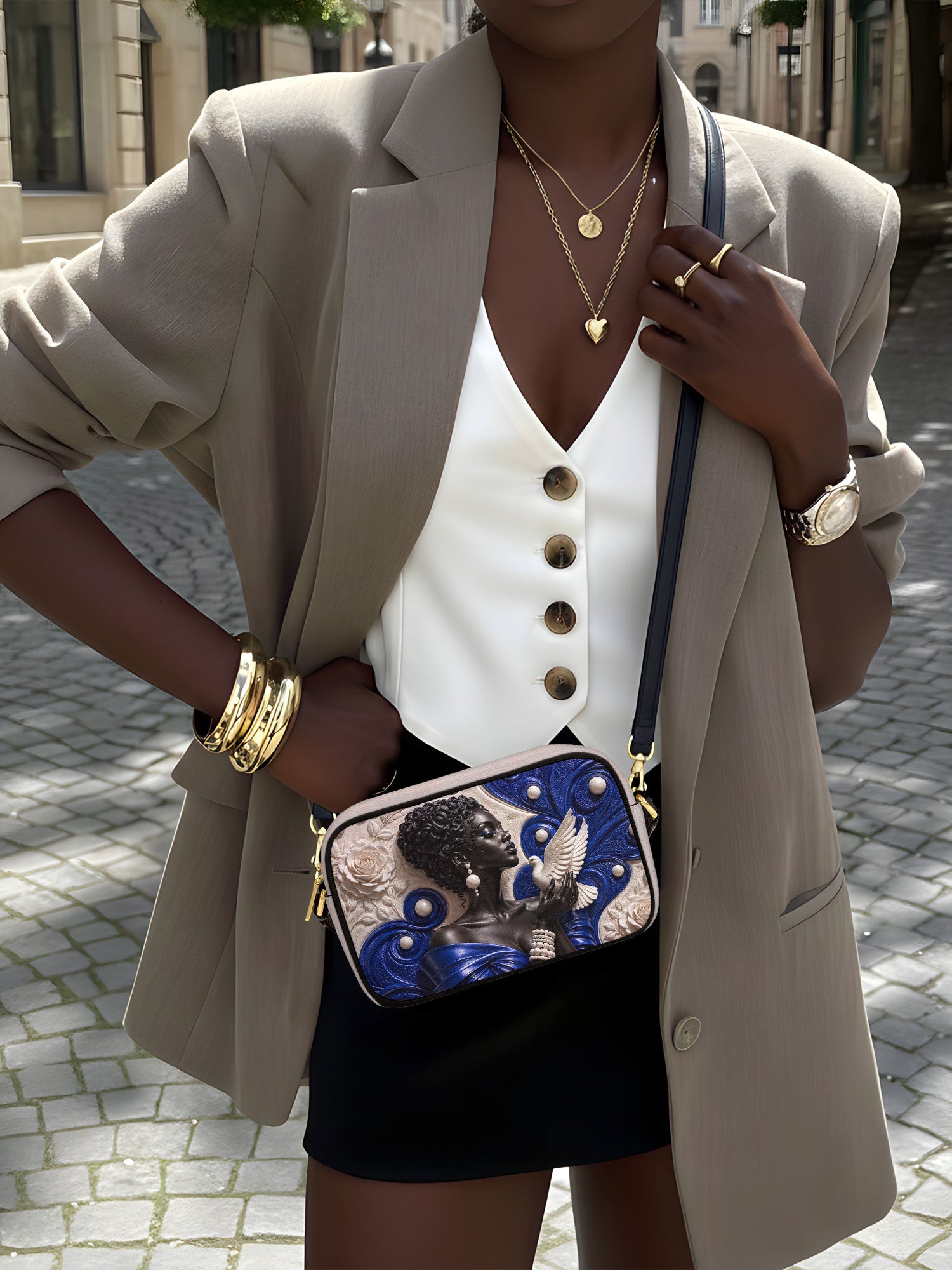 Royal Serene Boxy Crossbody Bag QR0HH213