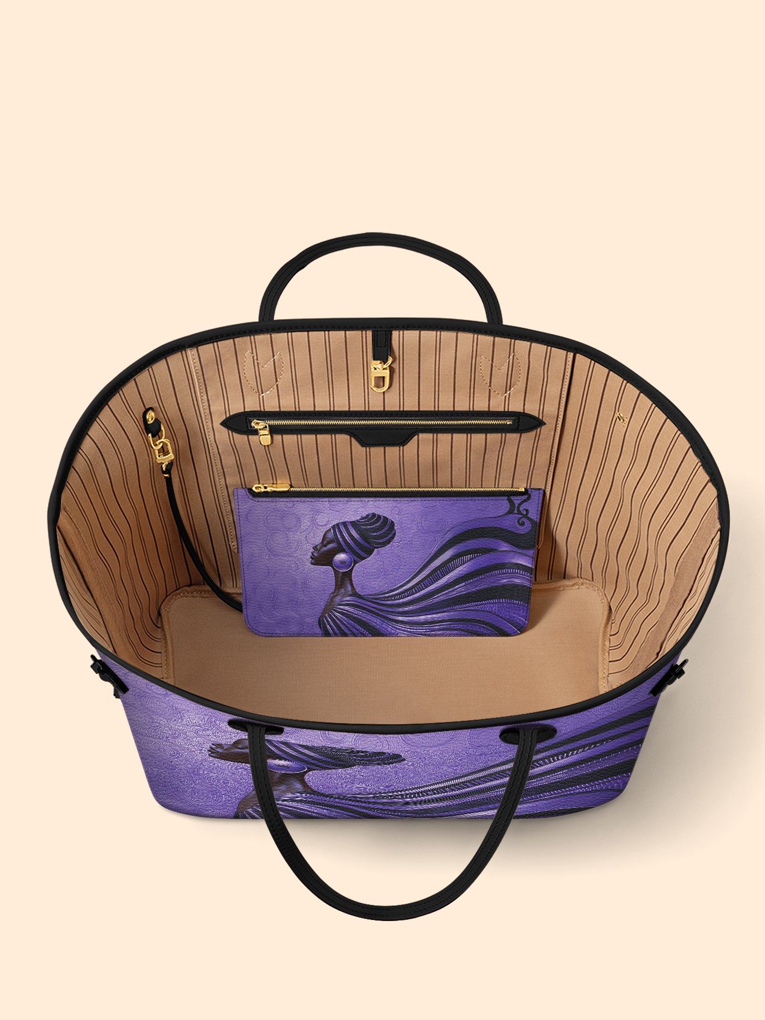 Violet Flow Classic Shopper Tote QR0XD430