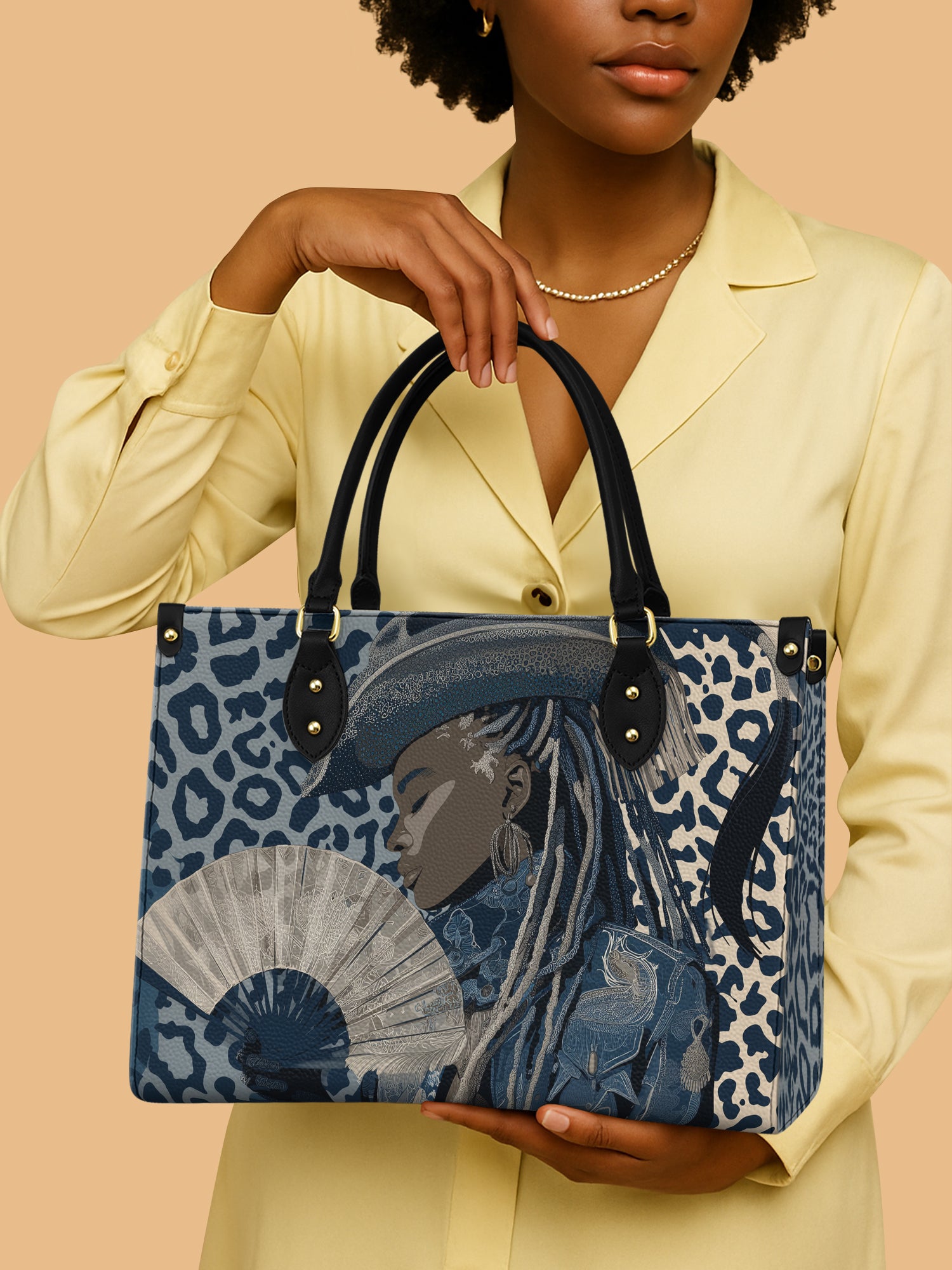 Black Canyon Queen Premium Leather Handbag QR0TD494