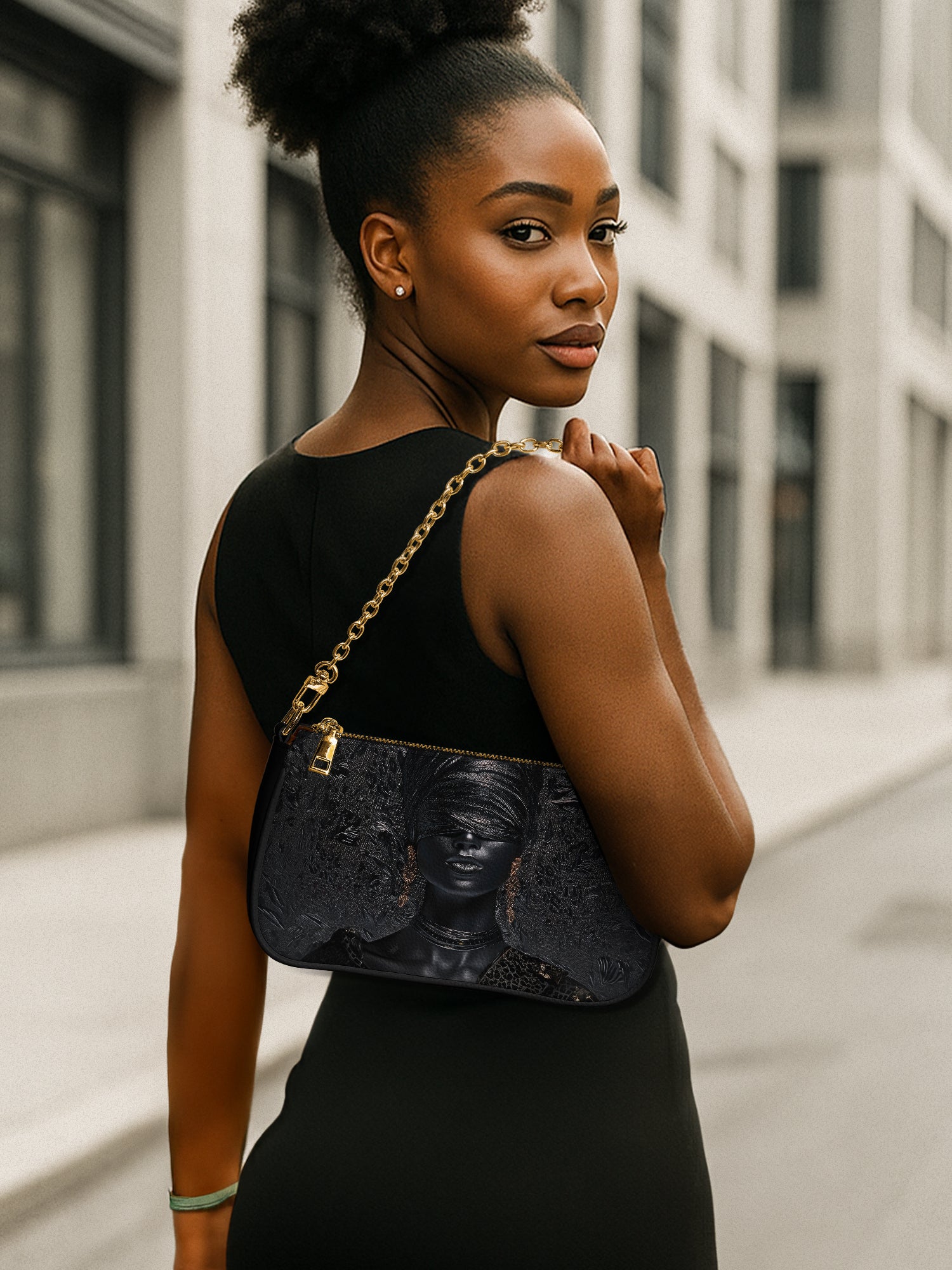 Noir Force Classic Zip Pochette QR0XD508