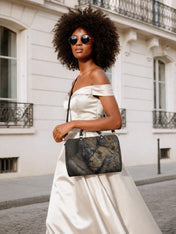 Desert Empress Leather Boston Bag QR0HH148