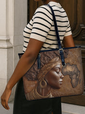 African Roots Leather Bucket Bag QR0TD421