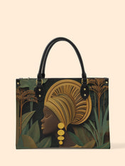 Enchanted Tropics Premium Leather Handbag QR0HH119