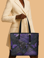Godly Essence Sleek Leather Tote QR0TV238