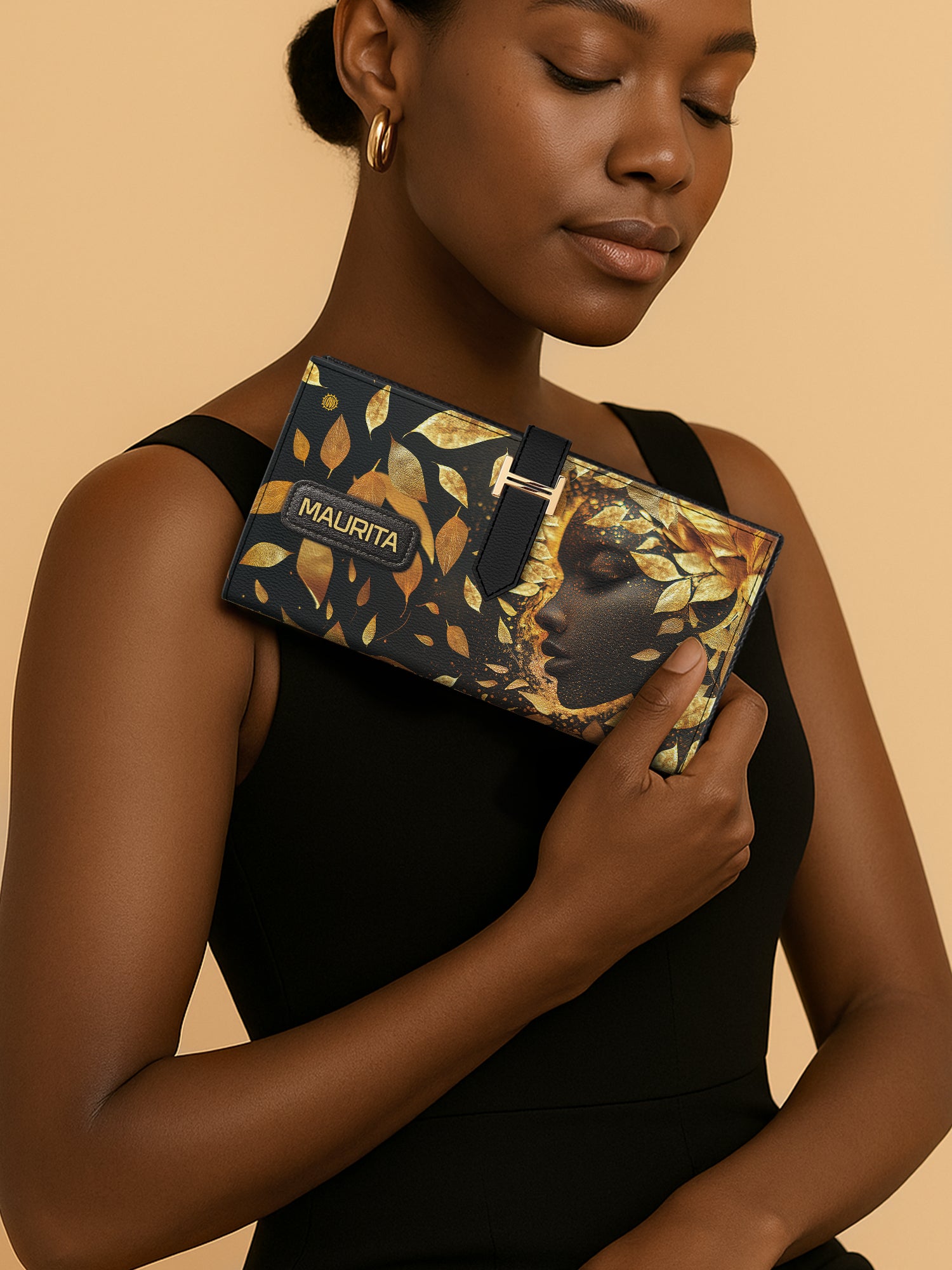 Leaves Woman Tab Closure Wallet
