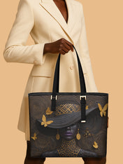 Voices of Glory Sleek Leather Tote QR0XD722