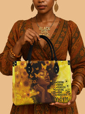 She Is Mom Premium Leather Handbag QR0TD650