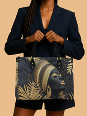 Ebony Majesty Premium Leather Handbag QR0TD121