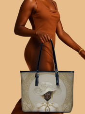 Heavenly Ivory Leather Bucket Bag QR0XD769