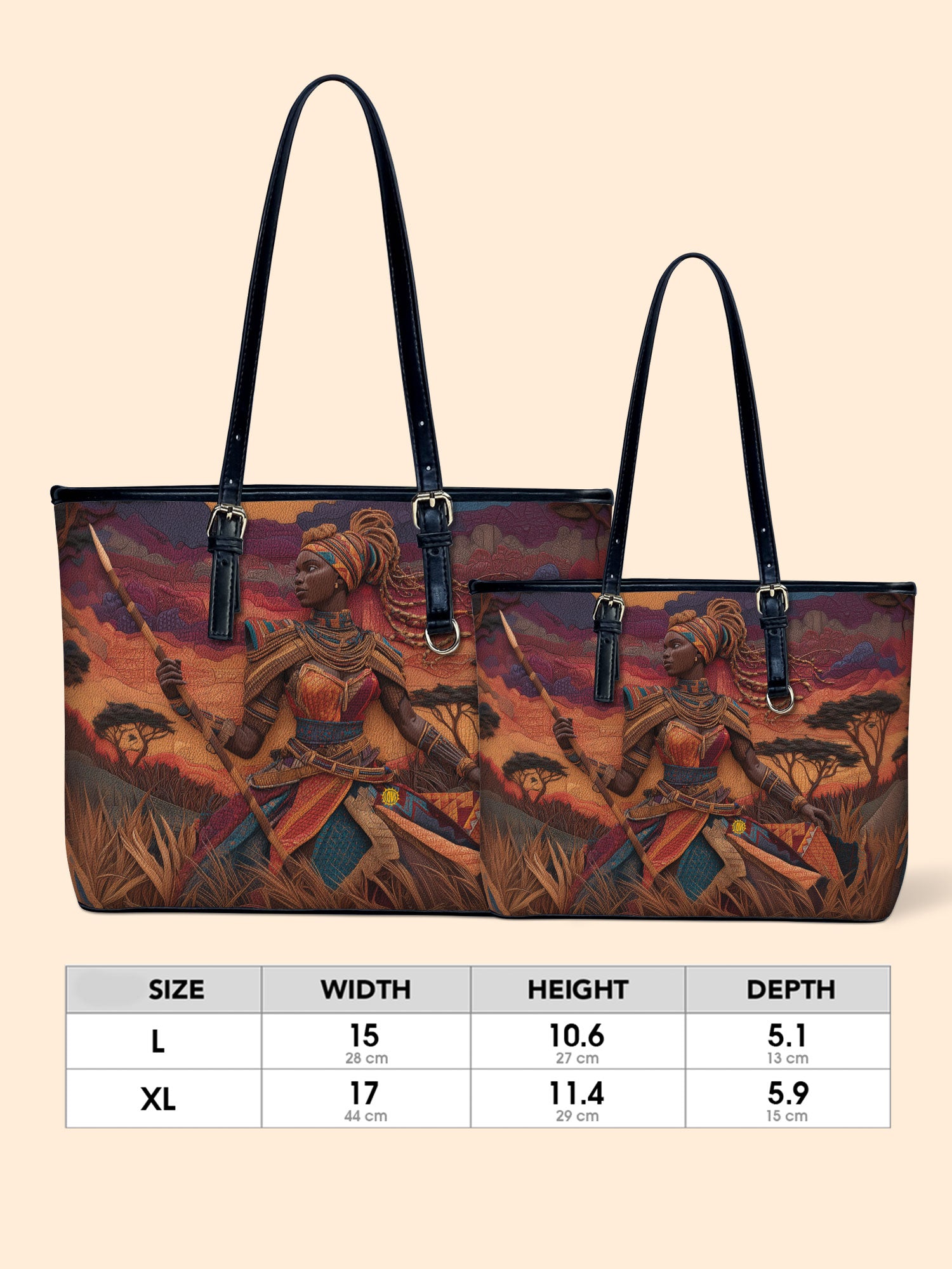 African Warrior Leather Bucket Bag QR0HH143