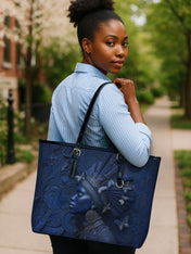 Crowned Soul Leather Bucket Bag QR0XD771