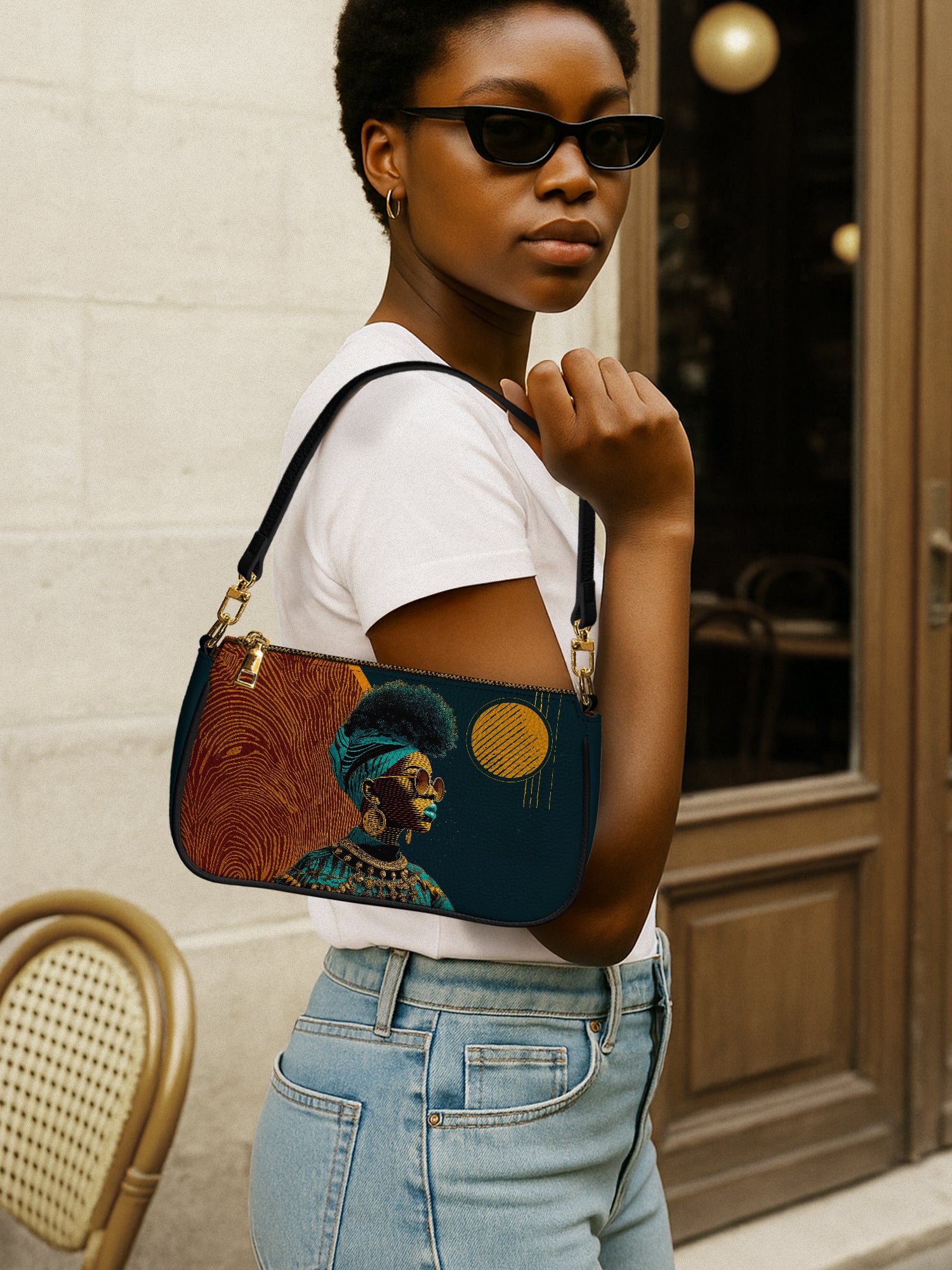 Unapologetically Black Classic Zip Pochette QR0XD130