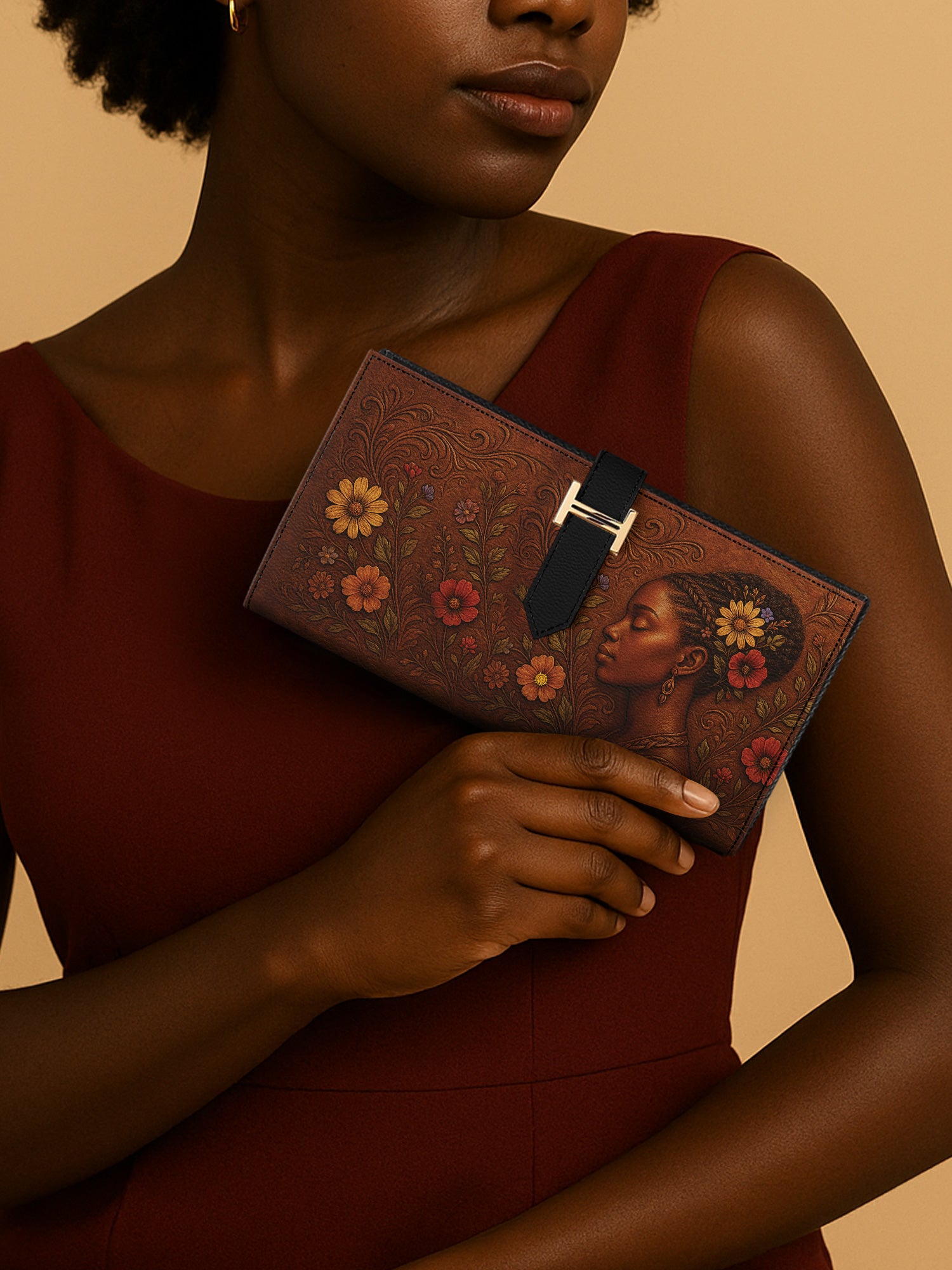 Vibrant Shades Tab Closure Wallet