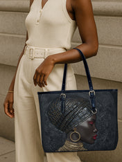 Artistry of Africa Leather Bucket Bag QR0XD777