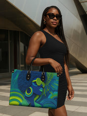 Noir Gaze Premium Leather Handbag QR0TD310