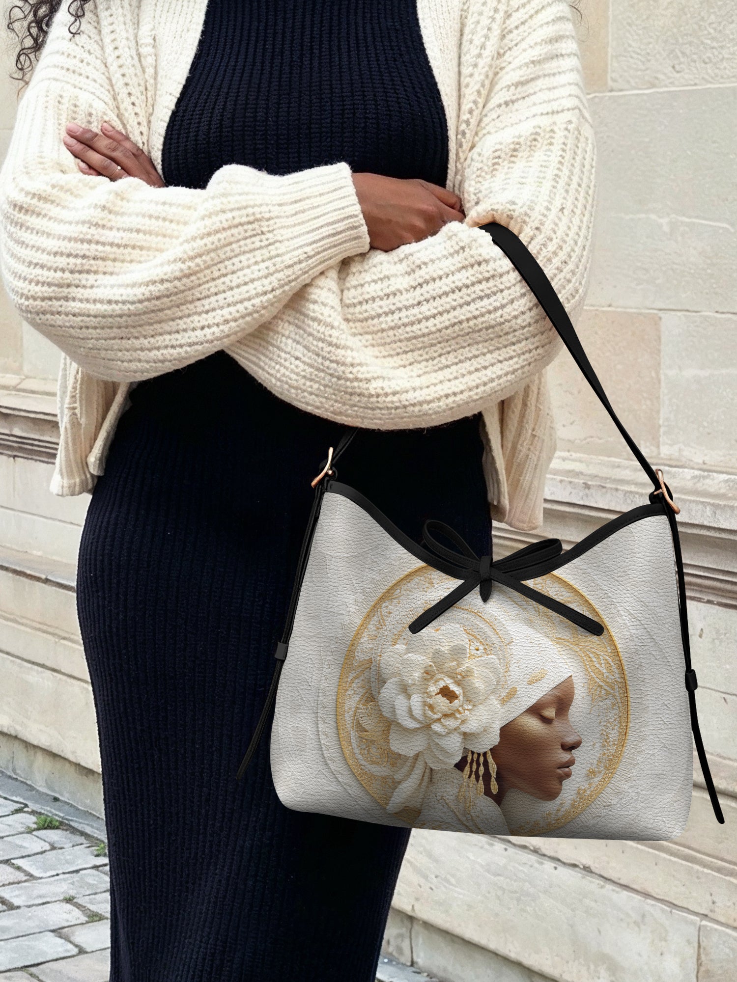 Blossom Goddess Bowline Hobo Bag QR0TD643