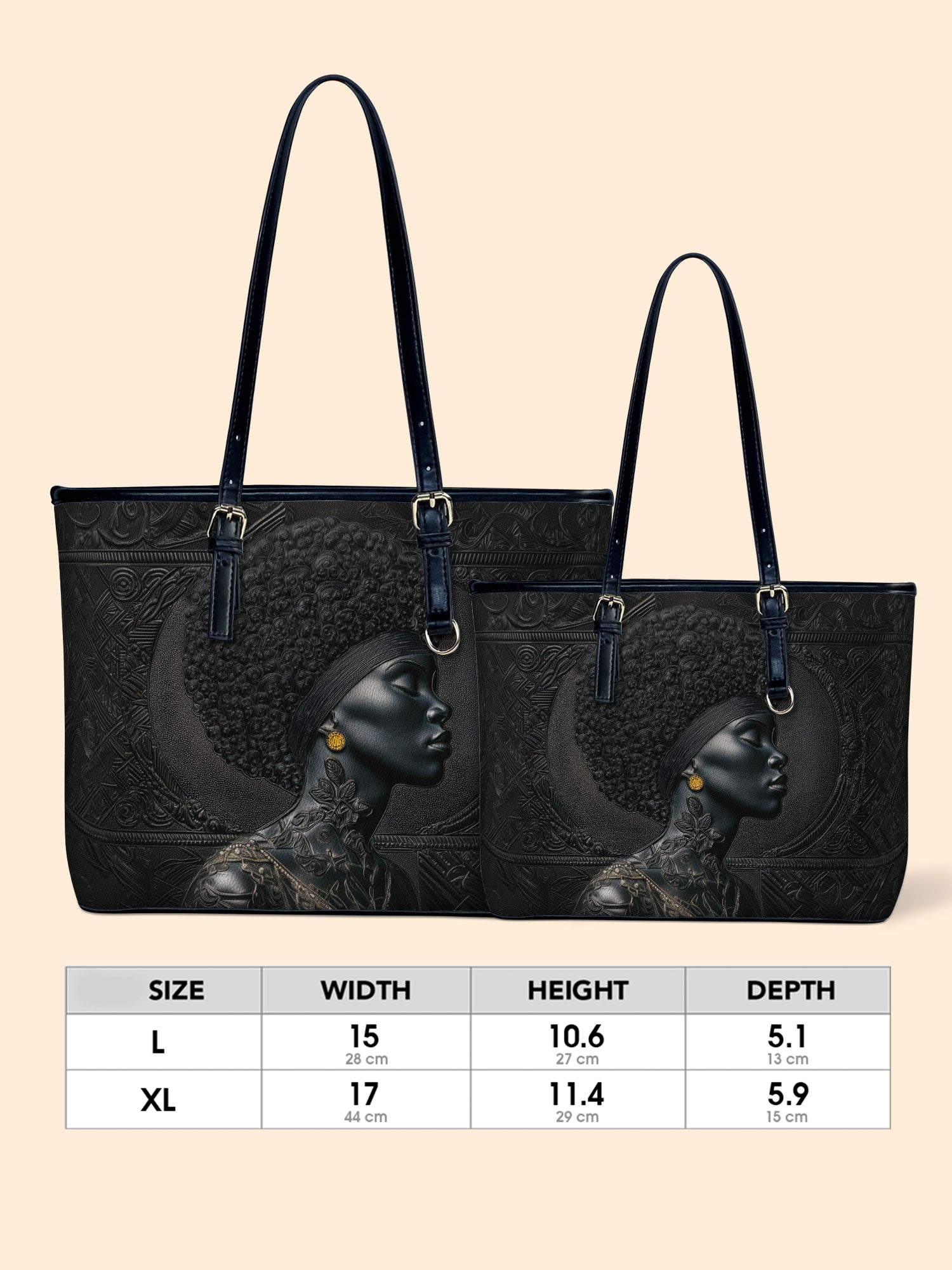 Crowned In Onyx Leather Bucket Bag QR0XD728