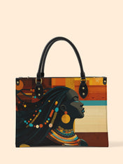 Ebony Horizon Premium Leather Handbag QR0TV179