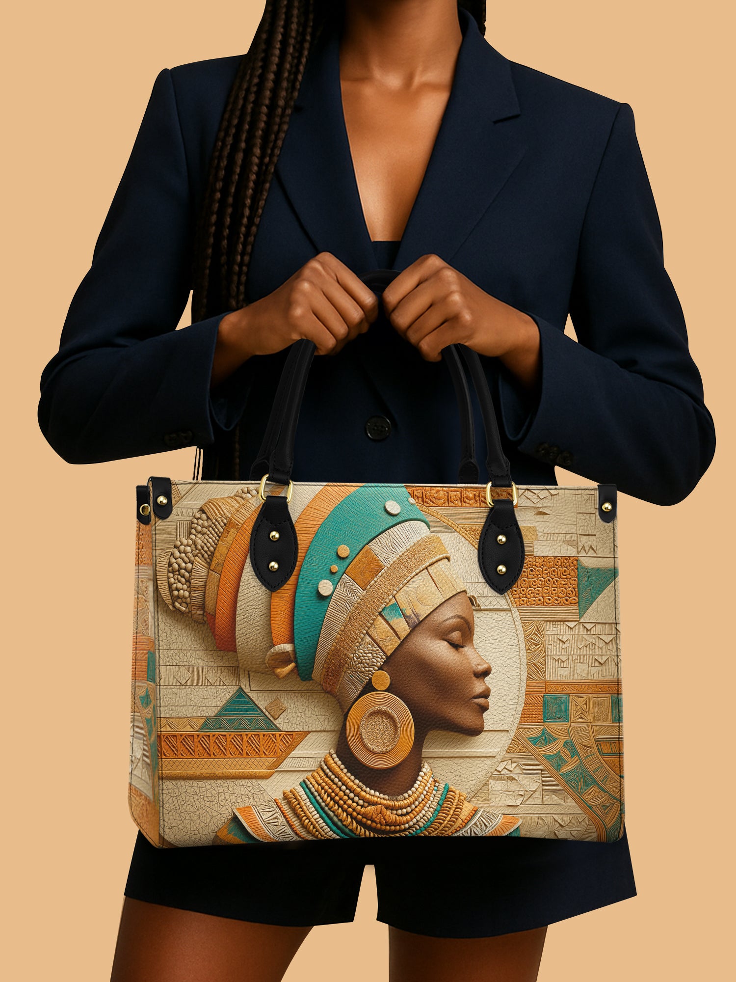 Tribal Harmony Premium Leather Handbag QR0TV060