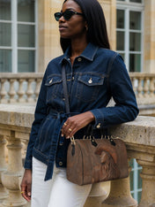 Cowgirl Vibes Leather Boston Bag QR0TD301