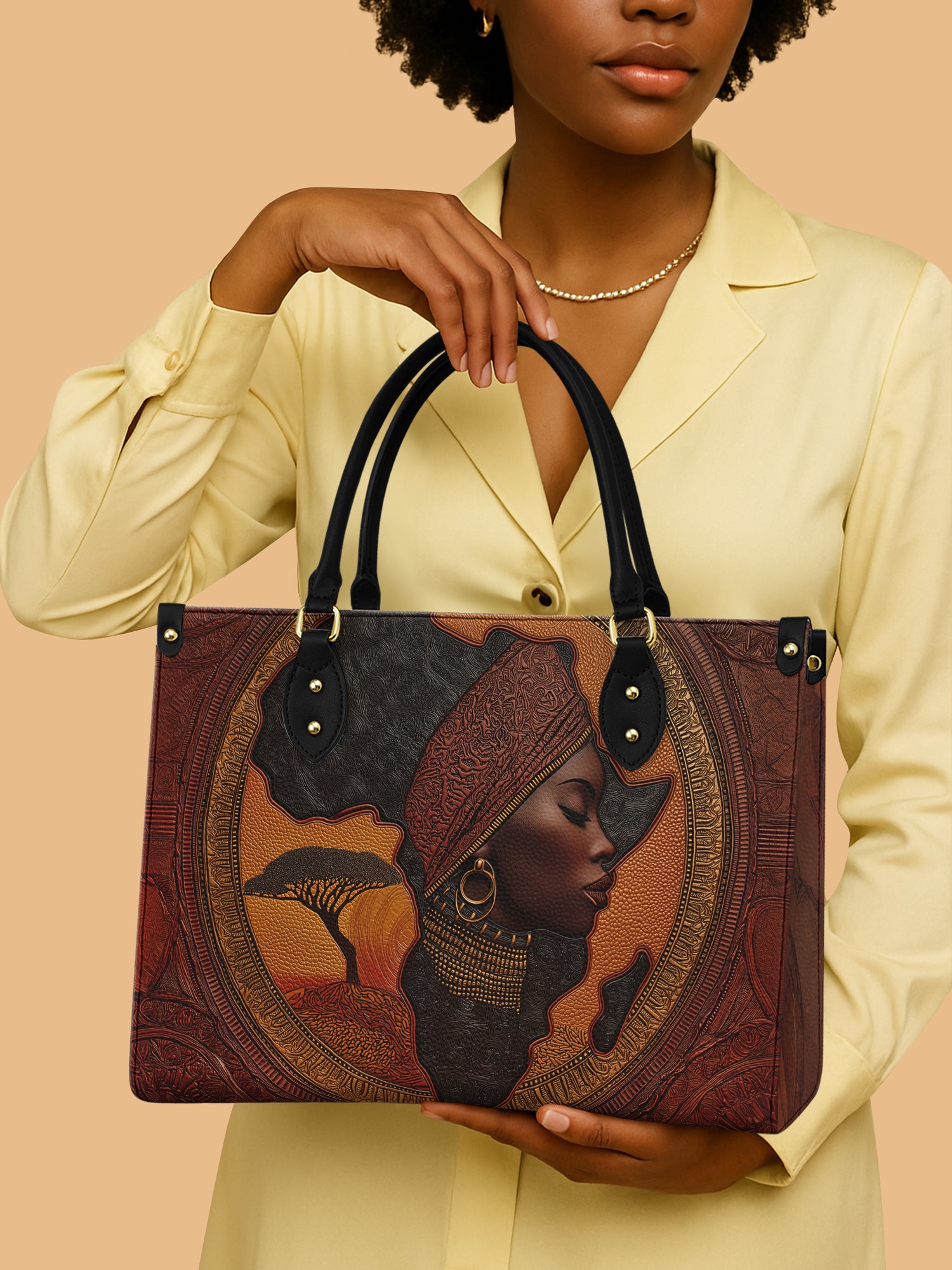 Africa Essence Premium Leather Handbag QR0TD168