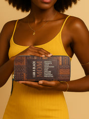 Black Mom Essence Slimline Zippy Wallet QR0TV272