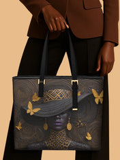 Voices of Glory Sleek Leather Tote QR0XD722