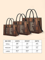 Black Mom Essence Premium Leather Handbag QR0TV272