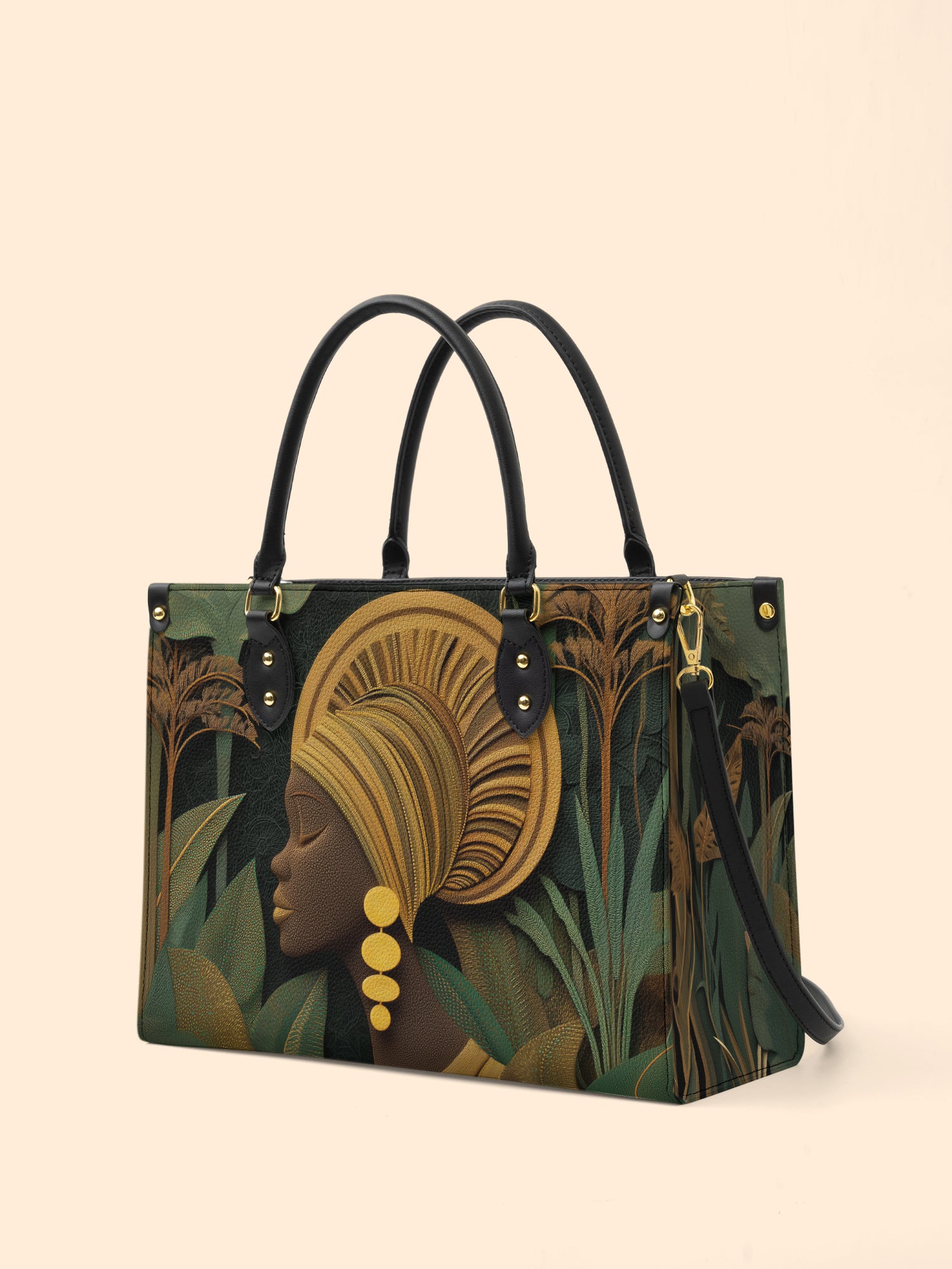 Enchanted Tropics Premium Leather Handbag QR0HH119