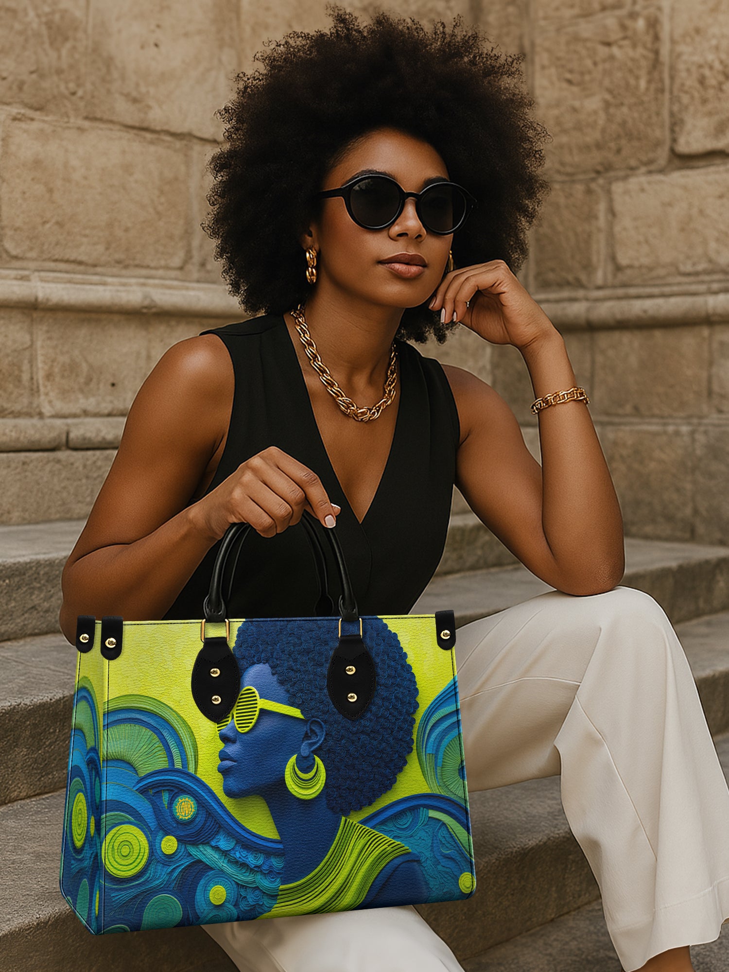 Bold Horizon Premium Leather Handbag QR0TD302