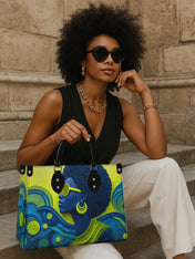 Bold Horizon Premium Leather Handbag QR0TD302