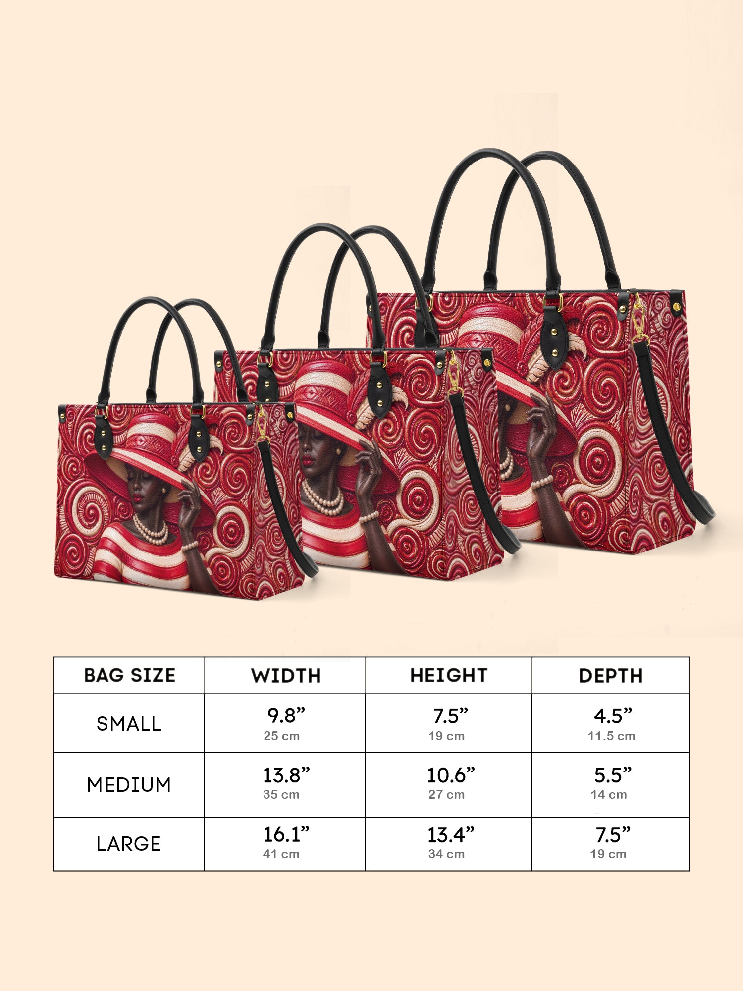Anointed in Crimson Premium Leather Handbag QR0XD100