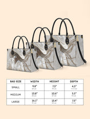 Ebony Dust Premium Leather Handbag QR0TD450