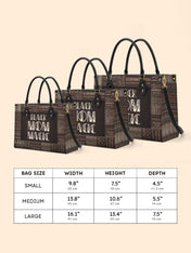 Black Mom Magic Premium Leather Handbag QR0HH205