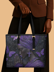 Godly Essence Sleek Leather Tote QR0TV238