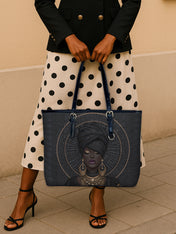 Midnight Halo Leather Bucket Bag QR0XD780