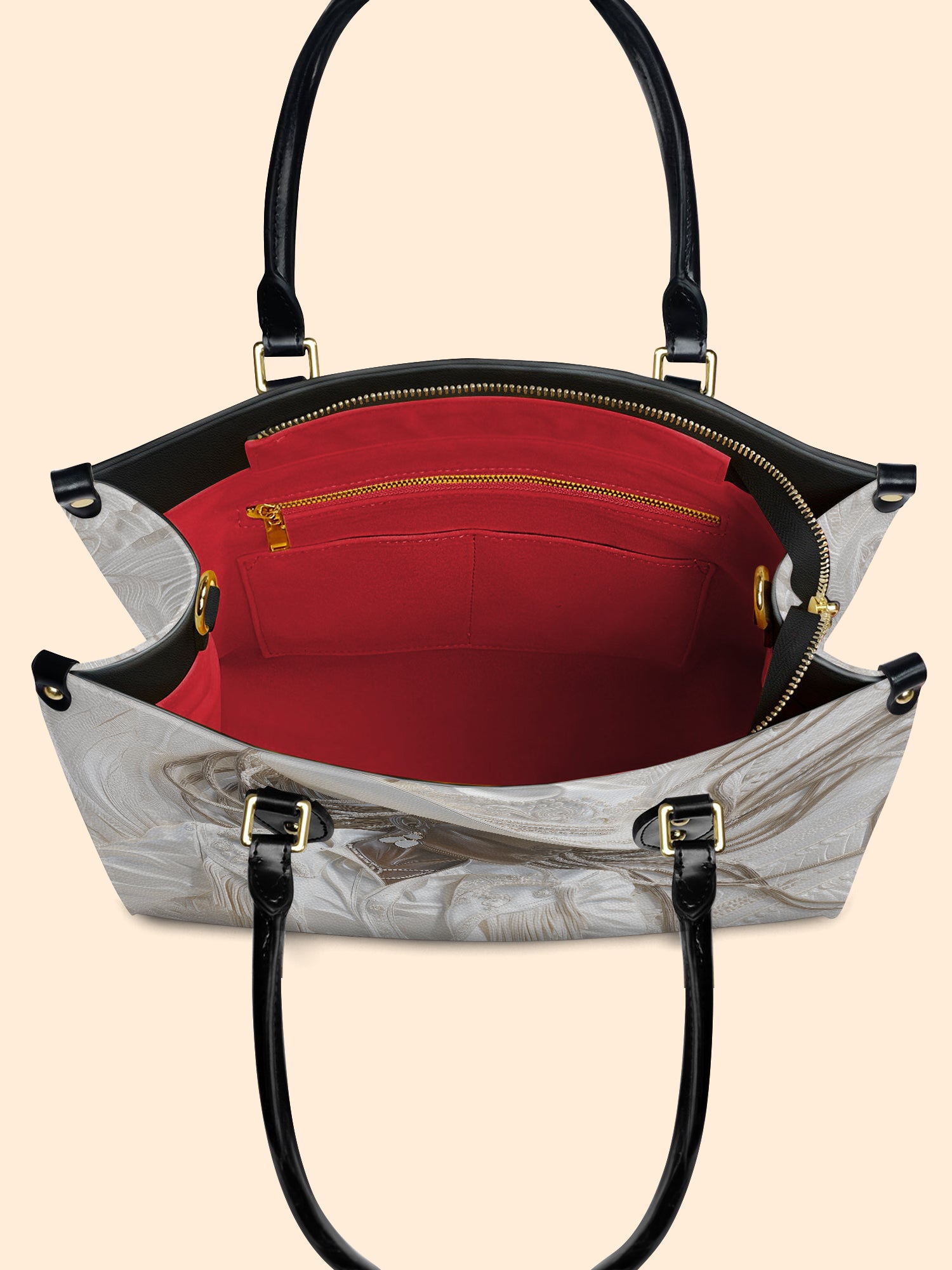 Ebony Dust Premium Leather Handbag QR0TD450