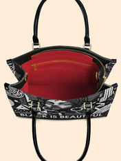 Black Beauty Premium Leather Handbag QR0XD1026