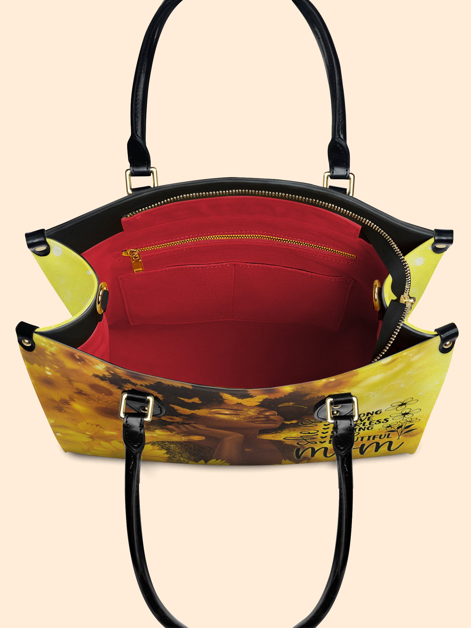 She Is Mom Premium Leather Handbag QR0TD650