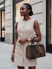 Back To Africa V2 Leather Boston Bag QR0XD731