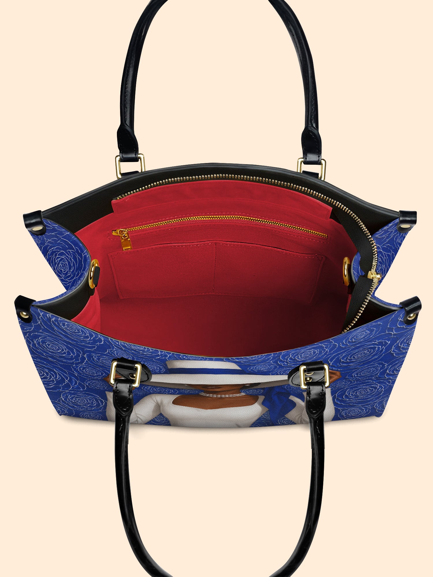 Royal Bloom Premium Leather Handbag QR0TV281