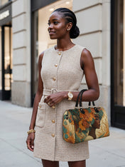 Blossom Divinity Leather Boston Bag QR0HH070