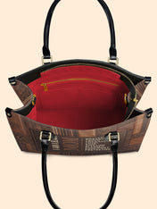 Black Mom Essence Premium Leather Handbag QR0TV272